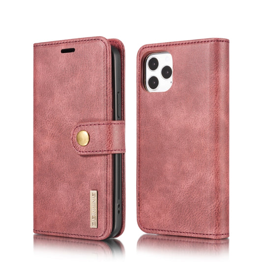 For iPhone 12 Pro Max DG.MING Crazy Horse Texture Detachable Magnetic Leather Case(Red) - iPhone 12 Pro Max Cases by DG.MING | Online Shopping UK | buy2fix