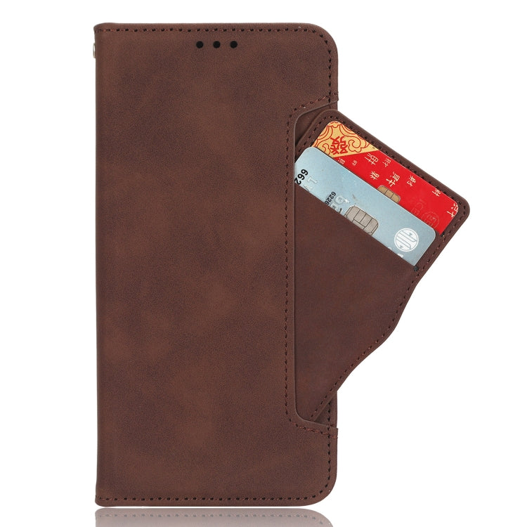For Blackview BV7200 Skin Feel Calf Texture Card Slots Leather Phone Case(Brown) - More Brand by buy2fix | Online Shopping UK | buy2fix