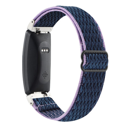 For Fitbit Inspire 2 Buckle Wave Braided Nylon Watch Band(Indigo Blue) - Watch Bands by buy2fix | Online Shopping UK | buy2fix