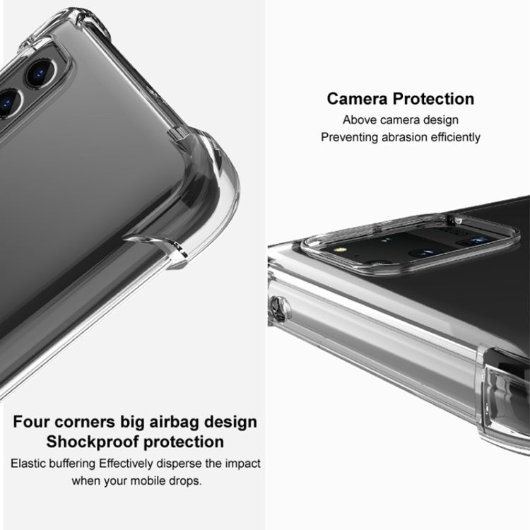 For Xiaomi Redmi K60E 5G imak Shockproof Airbag TPU Phone Case(Transparent Black) - Xiaomi Cases by imak | Online Shopping UK | buy2fix