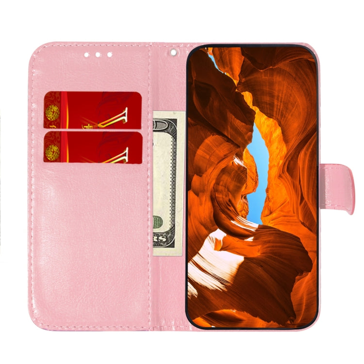 For OPPO Reno8 T 4G Colorful Magnetic Buckle Leather Phone Case(Pink) - OPPO Cases by buy2fix | Online Shopping UK | buy2fix