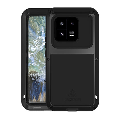 For Xiaomi 13 Pro LOVE MEI Metal Shockproof Life Waterproof Dustproof Phone Case(Black) - 13 Pro Cases by LOVE MEI | Online Shopping UK | buy2fix