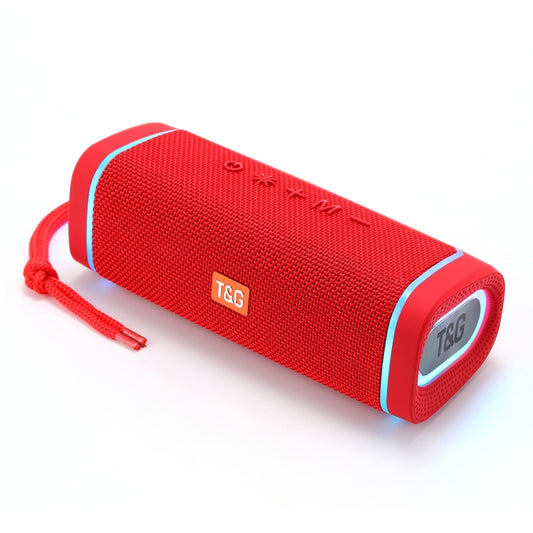 T&G TG375 Outdoor Portable LED Light RGB Wireless Bluetooth Speaker Subwoofer(Red) - Desktop Speaker by T&G | Online Shopping UK | buy2fix