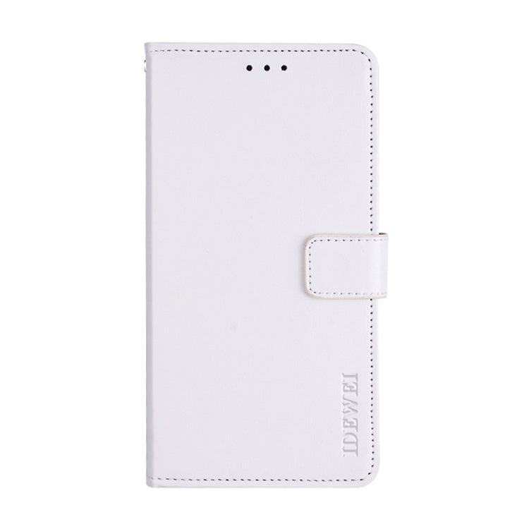 For Ulefone Note 14 idewei Crazy Horse Texture Leather Phone Case with Holder(White) - Ulefone Cases by idewei | Online Shopping UK | buy2fix