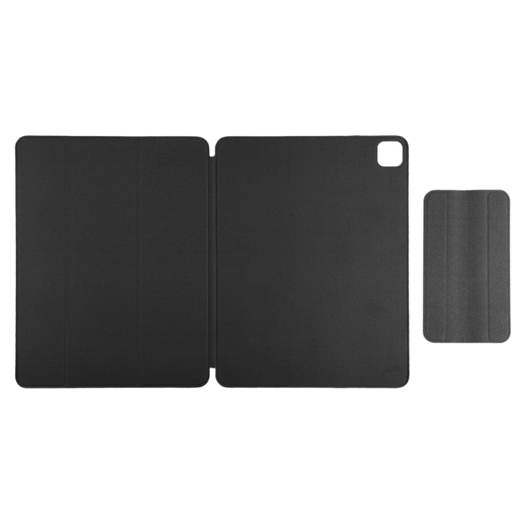 For iPad Air 13 2024 / Pro 12.9 2020 Active Buckle Magnetic PU Leather Tablet Case With Holder & Sleep / Wake-up Function(Black) - iPad Pro 12.9 (2020) Cases by buy2fix | Online Shopping UK | buy2fix