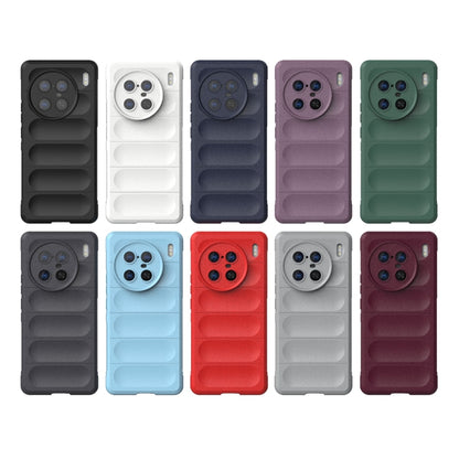For vivo X90 Pro+ 5G Magic Shield TPU + Flannel Phone Case(Black) - vivo Cases by buy2fix | Online Shopping UK | buy2fix