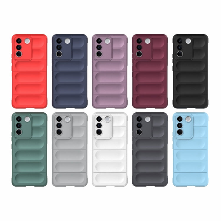 For vivo S16e 5G Magic Shield TPU + Flannel Phone Case(Purple) - vivo Cases by buy2fix | Online Shopping UK | buy2fix