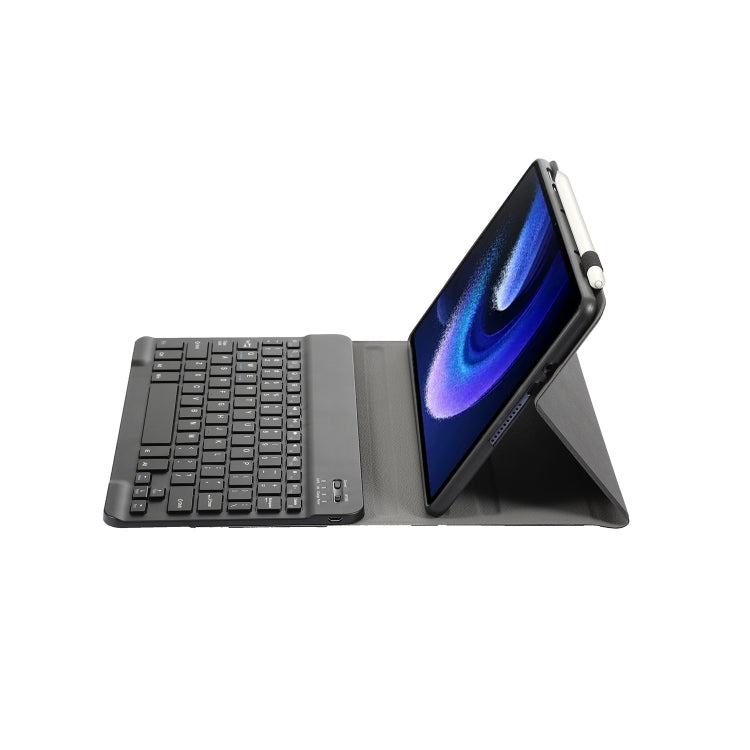 For Xiaomi Pad 6 / Pad 6 Pro A0N7 Lambskin Texture Ultra-thin Bluetooth Keyboard Leather Case(Black) - Others Keyboard by buy2fix | Online Shopping UK | buy2fix