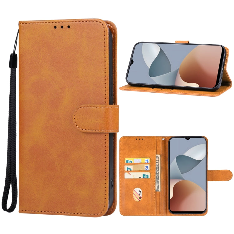 For ZTE Blade A54 Leather Phone Case(Brown) - ZTE Cases by buy2fix | Online Shopping UK | buy2fix