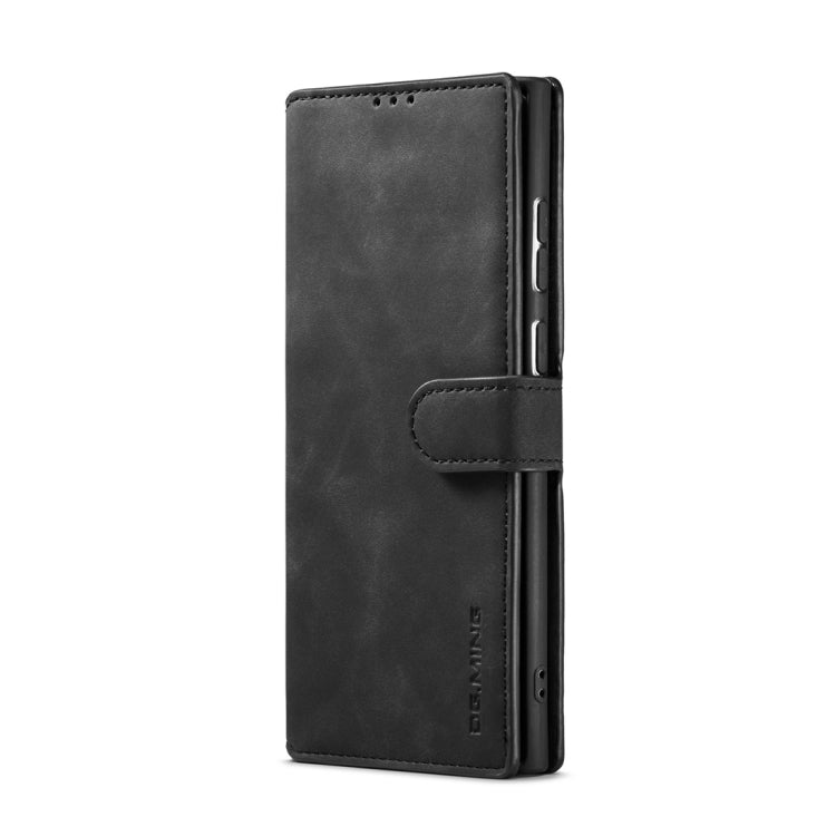 For Samsung Galaxy S23 Ultra 5G DG.MING Retro Oil Edge Flip Leather Phone Case(Black) - Galaxy S23 Ultra 5G Cases by DG.MING | Online Shopping UK | buy2fix