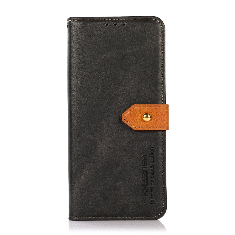 For Xiaomi Redmi Note 13 Pro+ 5G Global KHAZNEH Cowhide Texture Flip Leather Phone Case(Black) - Note 13 Pro+ Cases by buy2fix | Online Shopping UK | buy2fix