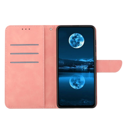 For Motorola Moto G Stylus 5G 2024 Stitching Embossed Leather Phone Case(Pink) - Motorola Cases by buy2fix | Online Shopping UK | buy2fix
