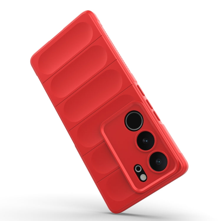 For vivo S17 Magic Shield TPU + Flannel Phone Case(Red) - vivo Cases by buy2fix | Online Shopping UK | buy2fix
