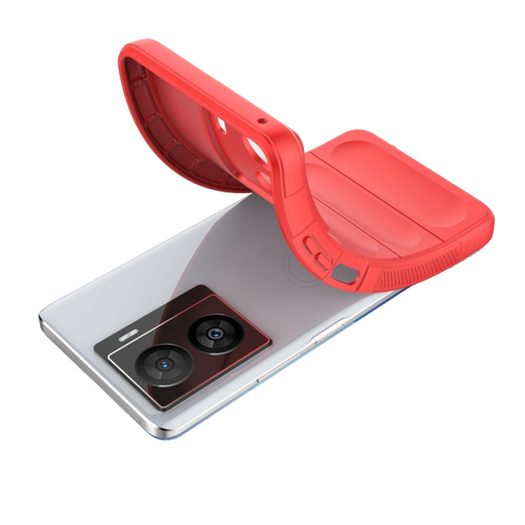 For vivo iQOO Z7x Magic Shield TPU + Flannel Phone Case(Dark Green) - vivo Cases by buy2fix | Online Shopping UK | buy2fix