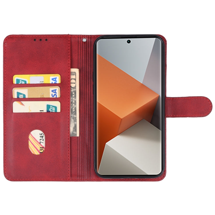 For Xiaomi Redmi Note 13 Pro+ Leather Phone Case(Red) - Xiaomi Cases by buy2fix | Online Shopping UK | buy2fix