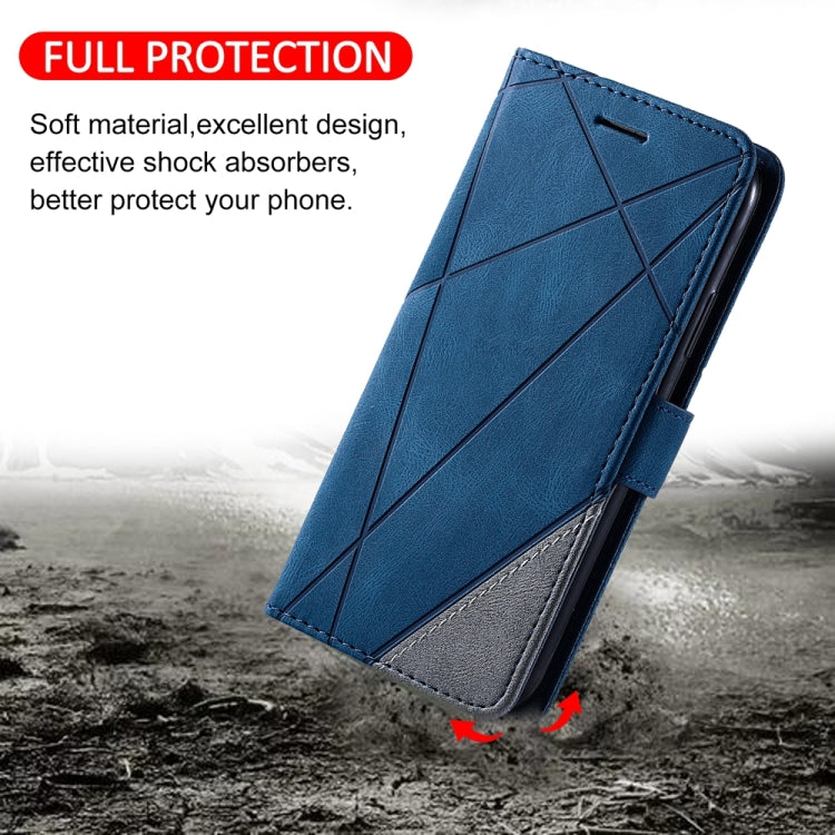 For Xiaomi 14 Pro Skin Feel Splicing Leather Phone Case(Blue) - 14 Pro Cases by buy2fix | Online Shopping UK | buy2fix