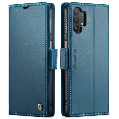 For Samsung Galaxy A32 5G / M32 5G CaseMe 023 Butterfly Buckle Litchi Texture RFID Anti-theft Leather Phone Case(Blue) - Galaxy Phone Cases by CaseMe | Online Shopping UK | buy2fix