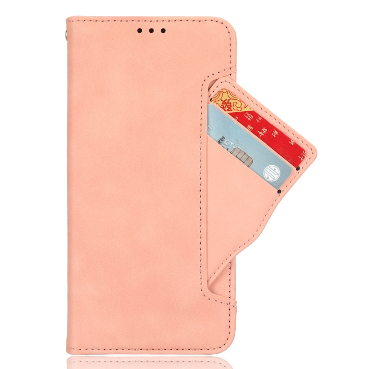 For Motorola Edge 40 Neo 5G Skin Feel Calf Texture Card Slots Leather Phone Case(Pink) - Motorola Cases by buy2fix | Online Shopping UK | buy2fix