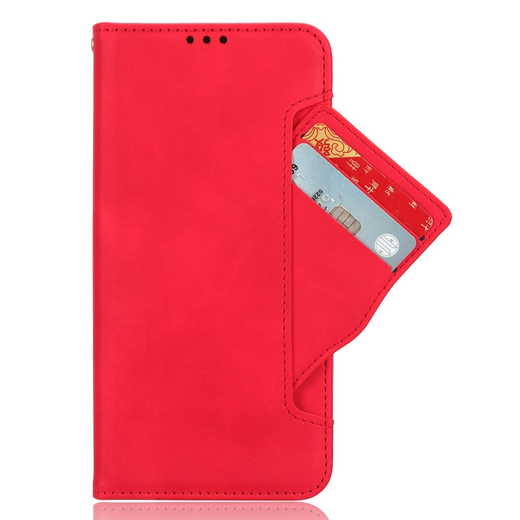 For Motorola Moto G Play 4G 2024 Skin Feel Calf Texture Card Slots Leather Phone Case(Red) - Motorola Cases by buy2fix | Online Shopping UK | buy2fix