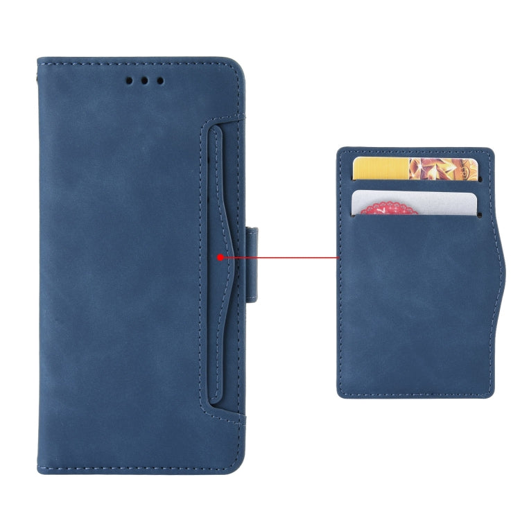 For Sony Xperia 1 VI 2024 Skin Feel Calf Texture Card Slots Leather Phone Case(Blue) - Sony Cases by buy2fix | Online Shopping UK | buy2fix
