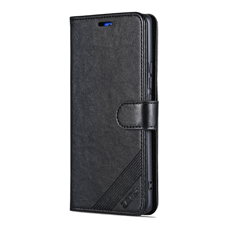 For vivo X100 5G AZNS Sheepskin Texture Flip Leather Phone Case(Black) - X100 Cases by AZNS | Online Shopping UK | buy2fix