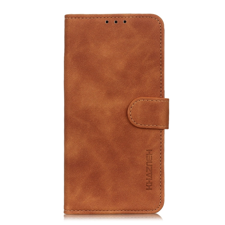 For Xiaomi Redmi 13C KHAZNEH Retro Texture Flip Leather Phone Case(Brown) - 13C Cases by buy2fix | Online Shopping UK | buy2fix