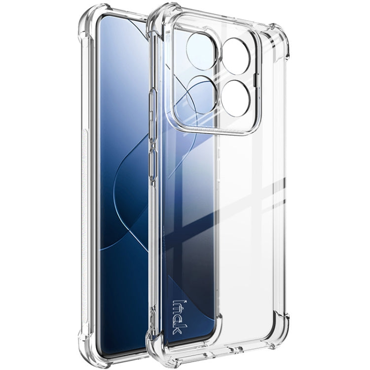 For Xiaomi 14 Pro 5G imak Shockproof Airbag TPU Phone Case(Transparent) - 14 Pro Cases by imak | Online Shopping UK | buy2fix