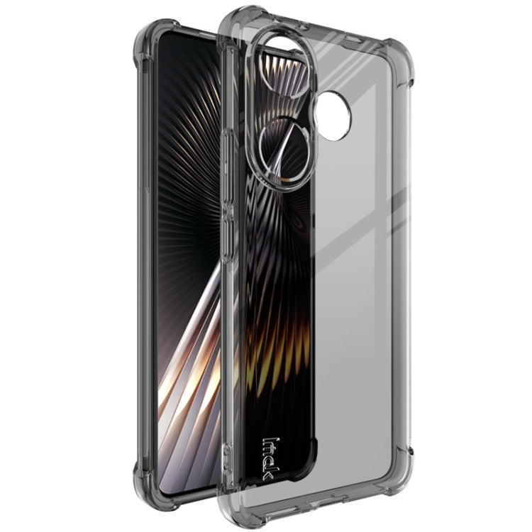 For Xiaomi Redmi Turbo 3 5G imak Shockproof Airbag TPU Phone Case(Transparent Black) - Xiaomi Cases by imak | Online Shopping UK | buy2fix