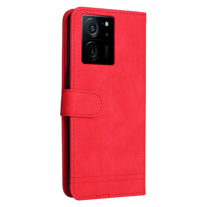 For Xiaomi 13T / Redmi K60 Ultra Skin Feel Life Tree Metal Button Leather Phone Case(Red) - Redmi K60 Ultra Cases by buy2fix | Online Shopping UK | buy2fix