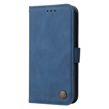 For Xiaomi Redmi K70 / K70 Pro Skin Feel Life Tree Metal Button Leather Phone Case(Blue) - K70 Pro Cases by buy2fix | Online Shopping UK | buy2fix