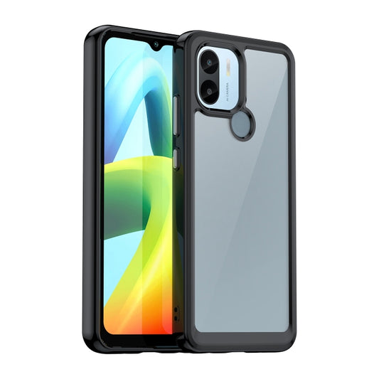 For Xiaomi Redmi A2+ Colorful Series Acrylic Hybrid TPU Phone Case(Black) - Xiaomi Cases by buy2fix | Online Shopping UK | buy2fix