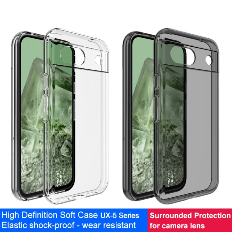 For Google Pixel 8a IMAK UX-5 Series Transparent Shockproof TPU Protective Phone Case(Transparent) - Google Cases by imak | Online Shopping UK | buy2fix