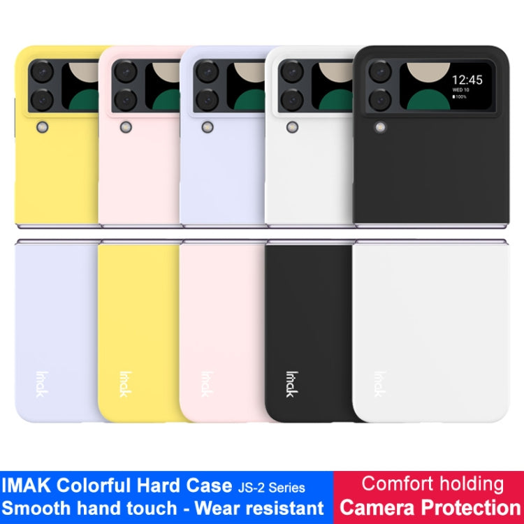 For Samsung Galaxy Z Flip4 5G IMAK JS-2 Series Colorful PC Case(White) - Galaxy Z Flip4 5G Cases by imak | Online Shopping UK | buy2fix