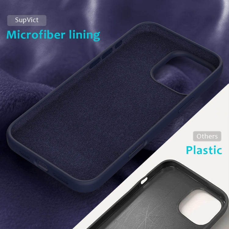 For iPhone 16 Pro Solid Color Silicone Phone Case(Midnight Blue) - More iPhone Cases by buy2fix | Online Shopping UK | buy2fix