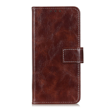 For iPhone 16 Pro Retro Crazy Horse Texture Horizontal Flip Leather Phone Case(Brown) - iPhone 16 Pro Cases by buy2fix | Online Shopping UK | buy2fix