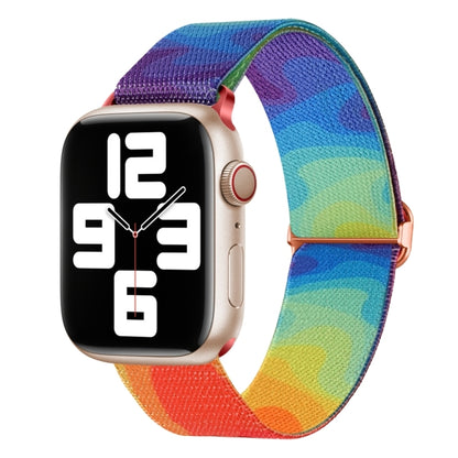 For Apple Watch Ultra 2 49mm Painted Pattern Nylon Replacement Watch Band(Liquid Colorful) - Watch Bands by buy2fix | Online Shopping UK | buy2fix