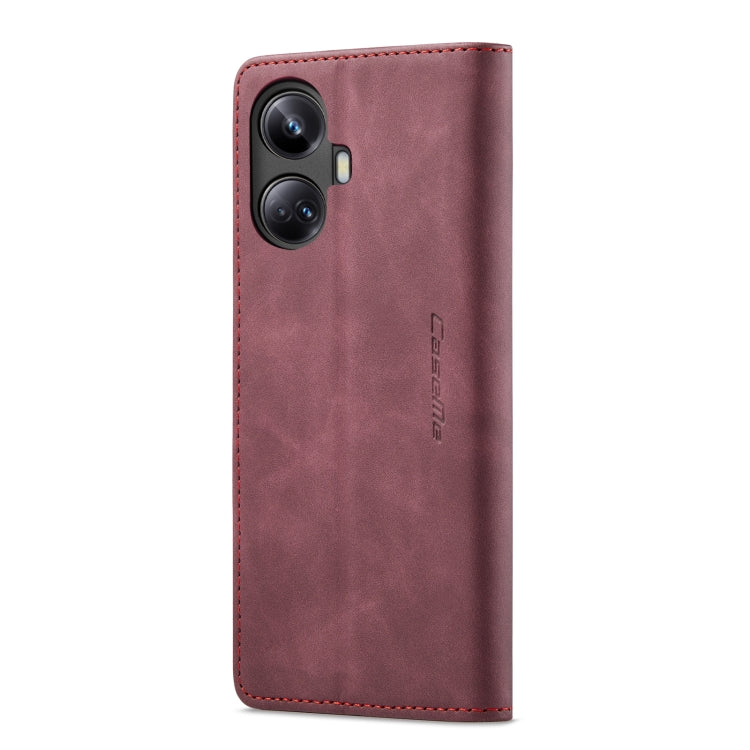 For Realme 10 Pro+ CaseMe 013 Multifunctional Horizontal Flip Leather Phone Case(Wine Red) - Realme Cases by CaseMe | Online Shopping UK | buy2fix