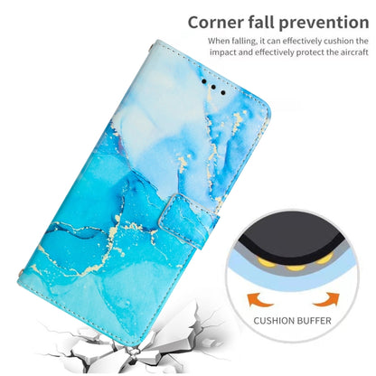 For OPPO Reno10 Pro+ Painted Marble Pattern Leather Phone Case(Blue Green) - OPPO Cases by buy2fix | Online Shopping UK | buy2fix