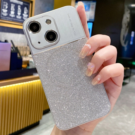 For iPhone 13 Magsafe Magnetic Metallic Glitter Powder Shockproof Phone Case(Grey) - iPhone 13 Cases by buy2fix | Online Shopping UK | buy2fix