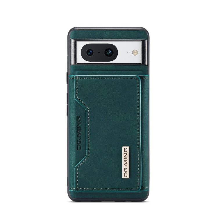 For Google Pixel 8 DG.MING M2 Series 3-Fold Multi Card Bag + Magnetic Phone Case(Green) - Google Cases by DG.MING | Online Shopping UK | buy2fix