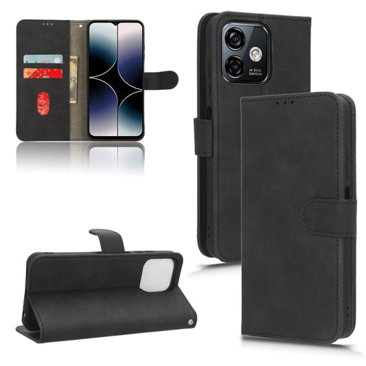 For Ulefone Note 16 Pro Skin Feel Magnetic Flip Leather Phone Case(Black) - Ulefone Cases by buy2fix | Online Shopping UK | buy2fix