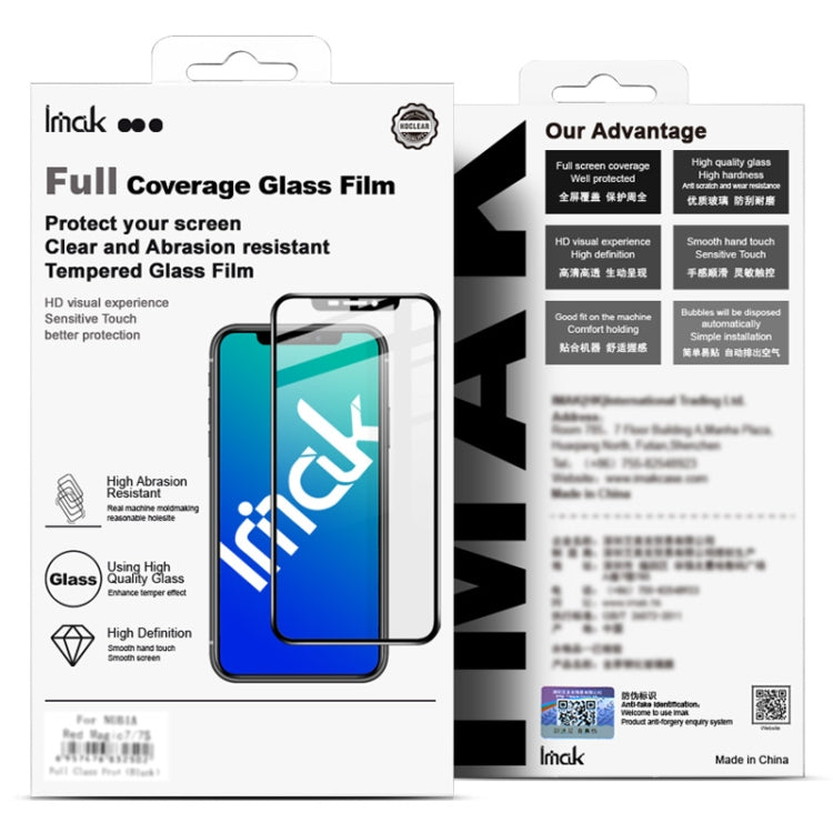 For ZTE Nubia Red Magic 9 Pro 5G imak 9H Surface Hardness Full Screen Tempered Glass Film Pro+ Series - ZTE Tempered Glass by imak | Online Shopping UK | buy2fix