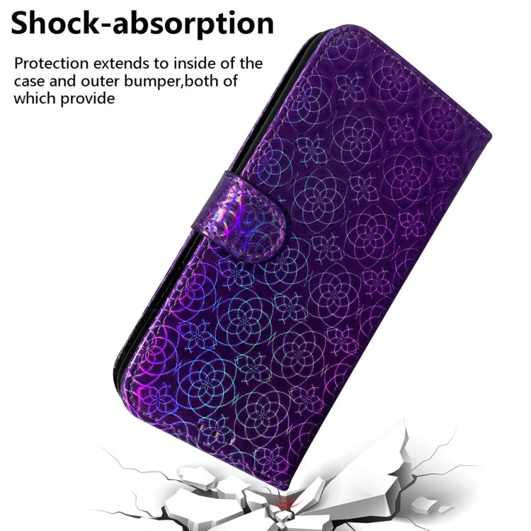 For Xiaomi Redmi Note 13 Pro+ 5G Colorful Magnetic Buckle Leather Phone Case(Purple) - Note 13 Pro+ Cases by buy2fix | Online Shopping UK | buy2fix