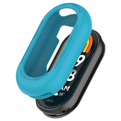 For Xiaomi Mi Band 8 Pure Color Silicone Watch Protective Case(Sky Blue) - Watch Cases by buy2fix | Online Shopping UK | buy2fix