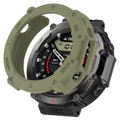 For Amazfit T-Rex Ultra Armor Hollow Watch Protective Case(Green) - Watch Cases by buy2fix | Online Shopping UK | buy2fix