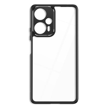 For Xiaomi Redmi Note 12 Pro+ 5G Frosted TPU + Transparent PC Phone Case(Black) - Xiaomi Cases by buy2fix | Online Shopping UK | buy2fix