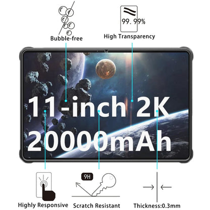 For Oukitel RT8 Tab 9H 0.3mm Explosion-proof Tempered Glass Film - Others by buy2fix | Online Shopping UK | buy2fix