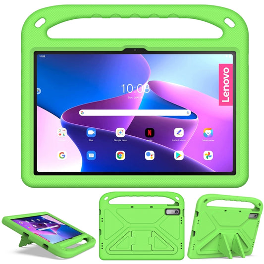 For Lenovo Pad Pro 2021 TB-J716F Handle Portable EVA Shockproof Tablet Case(Green) - Lenovo by buy2fix | Online Shopping UK | buy2fix
