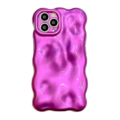 For iPhone 16 Pro Wave Bubbles TPU Phone Case(Purple) - iPhone 16 Pro Cases by buy2fix | Online Shopping UK | buy2fix