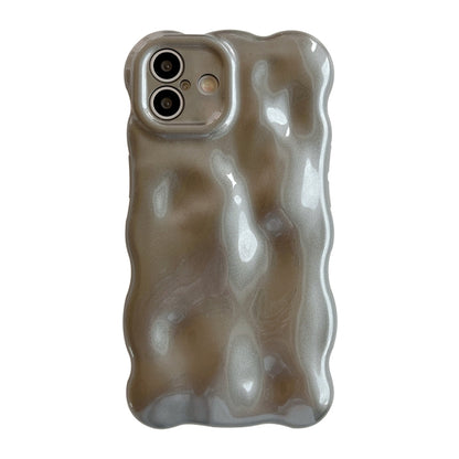 For iPhone 16 Plus Wave Bubbles TPU Phone Case(Grey) - iPhone 16 Plus Cases by buy2fix | Online Shopping UK | buy2fix